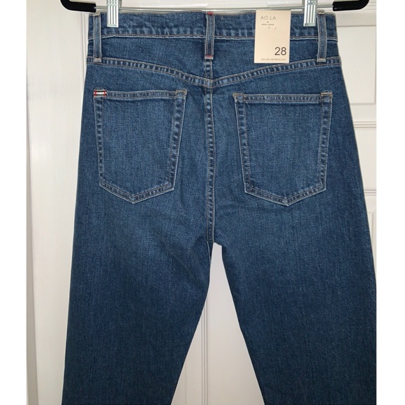 Alice & Olivia Denim Trouser jeans with silver stud embellishments–– NWT - Picture 12 of 16